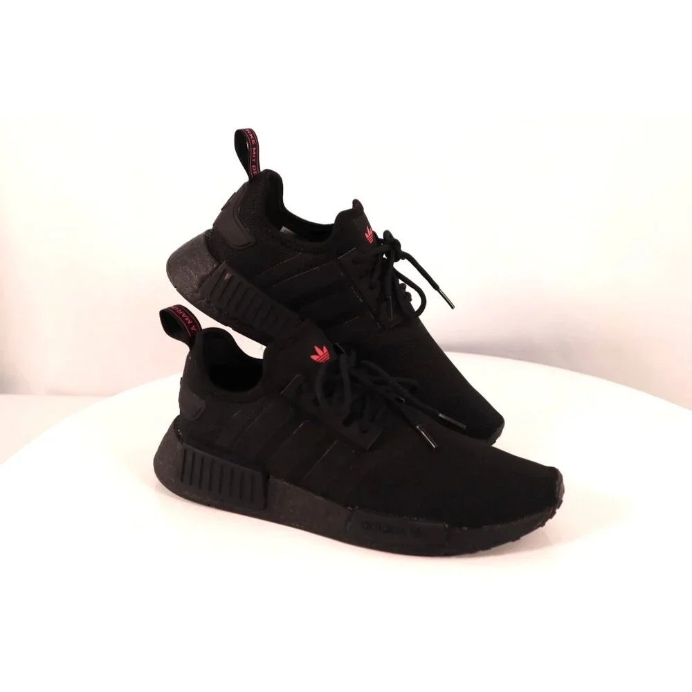Adidas women's NMD_R1 Black‎ & Pink Sneakers Size 9 1/2